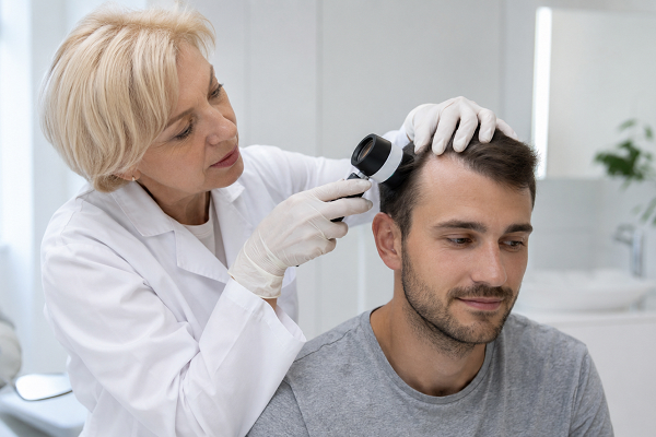 Consulta de Dermatología para alopecia en Móstoles